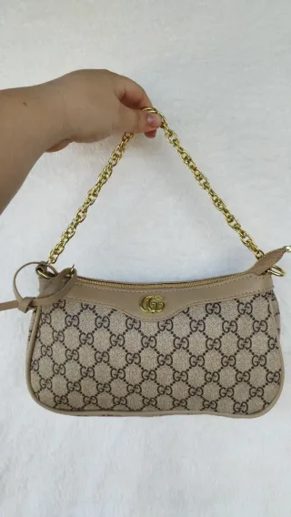 Bolso Gucci Beige y Dorado