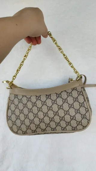 Bolso Gucci Beige y Dorado