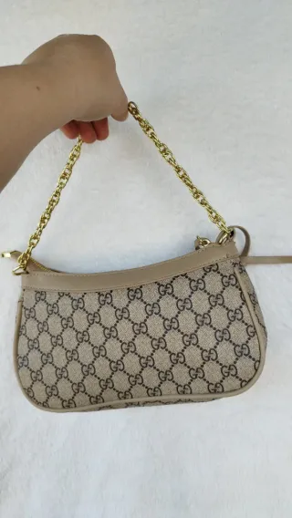 Bolso Gucci Beige y Dorado