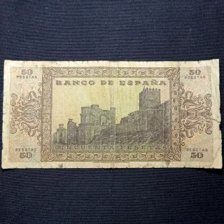 Ñ09X03A. 50 pesetas 1938. Burgos. Serie C