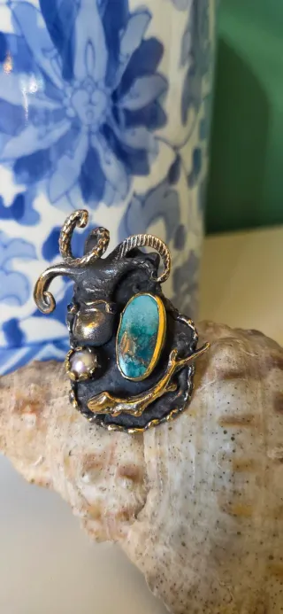 Anillo de plata  joya de autor