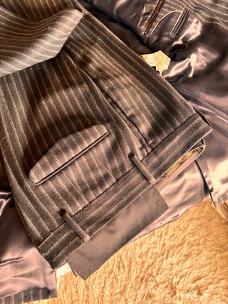 Traje Zara Raya Diplomática Gris Talla M