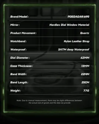 Reloj Poedagar Hombre Azul y Plateado