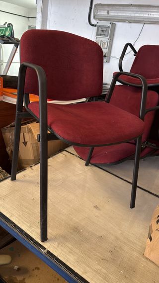 Sillas de oficina granates