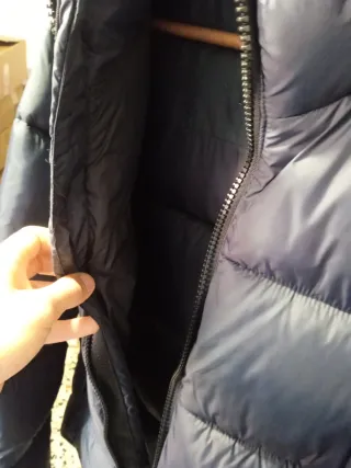 Chaqueton Plumifero Zara Hombre Azul Marino