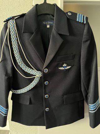 Traje de Comunión Azul y Blanco