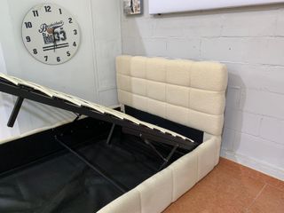 Cama Canapé Cabecero Acolchado 135cm