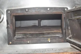 Horno de leña giratorio