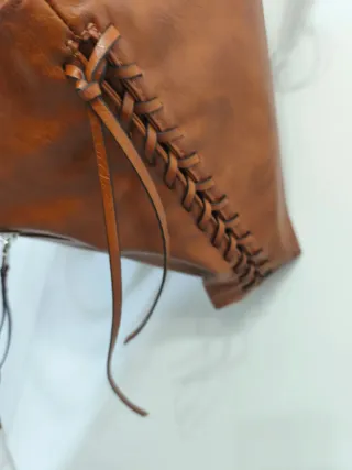 Bolso de mano Zara marrón