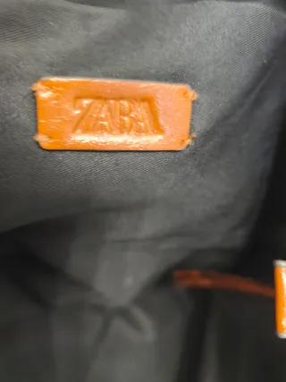 Bolso de mano Zara marrón