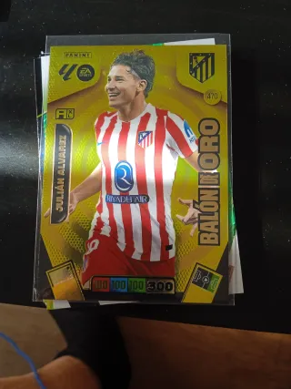 Cromo Panini Adrenalyn Julián Álvarez Balón de Oro