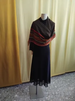 Foulard Marrone Multicolore