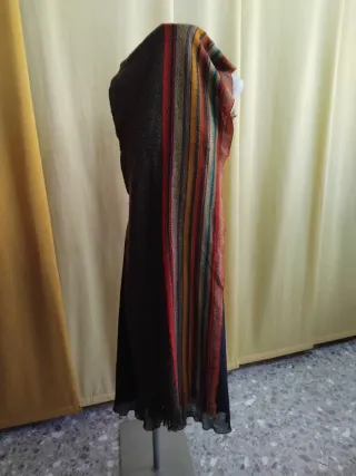 Foulard Marrone Multicolore