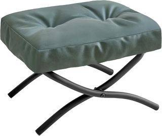 IBUYKE 11.8” H Poggiapiedi Pieghevole Rettangolare, Poggiapiedi Accento Pouf Ottomana per Poltrona Relax, Poggiapiedi Moderno Portatile