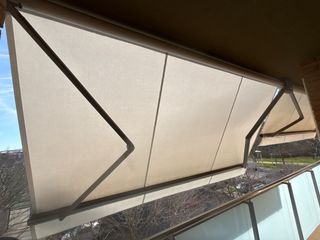 3 Tende da Balcone Manuali Colore Crudo