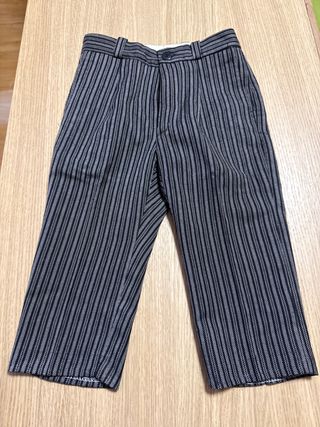 Pantalón fallero rayas grises y negras