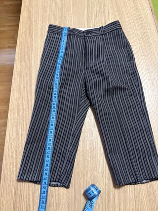 Pantalón fallero rayas grises y negras