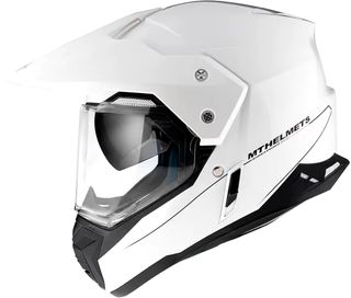 Casco Moto MT Helmets Synchrony blanco brillo