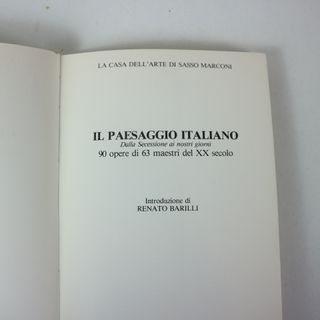 LIBRO PAESAGGIO ITALIANO CASA DELL'ARTE GALLERIA