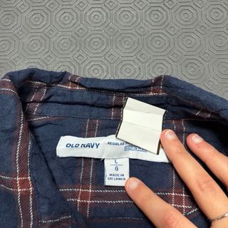 Camisa Old Navy Xadrez Vintage L Flanela Retro