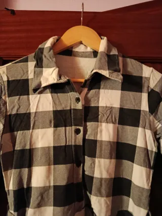 Vestido cuadros blanco y negro