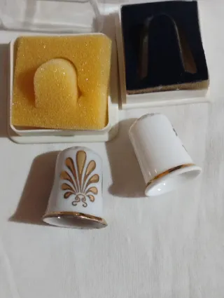 Coppia ditali in ceramica