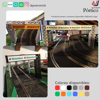 Pórticos Slot con publicidad Scalextric