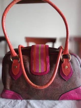 Borsa Etro Marrone e Rosa