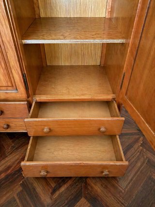 Armario Provenzal Madera 3 Puertas Cajones