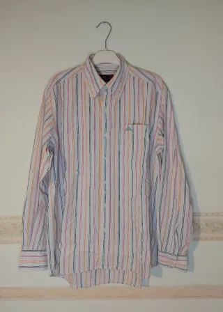 Camicia Kappa a Righe Multicolore 100% Cotone