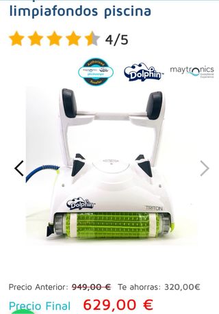 Limpiafondos Piscina Dolphin Triton