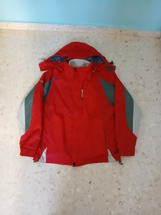 Chaqueta de nieve roja y gris Talla L