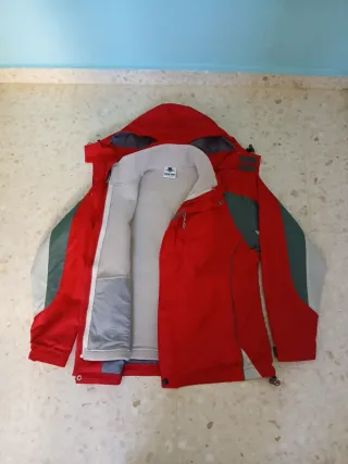 Chaqueta de nieve roja y gris Talla L