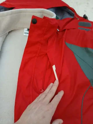 Chaqueta de nieve roja y gris Talla L