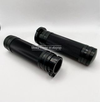 Puños metal Smooth para Harley Davidson 25mm negro