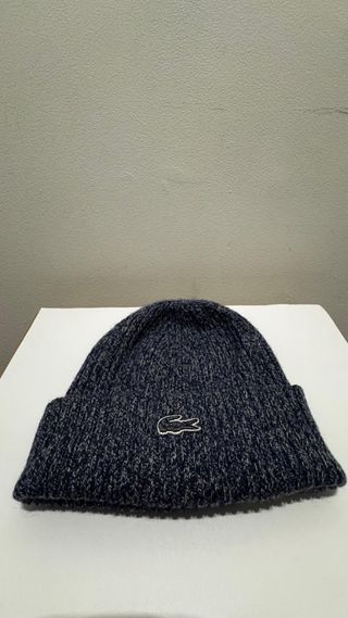 Gorro Lacoste Azul y Gris