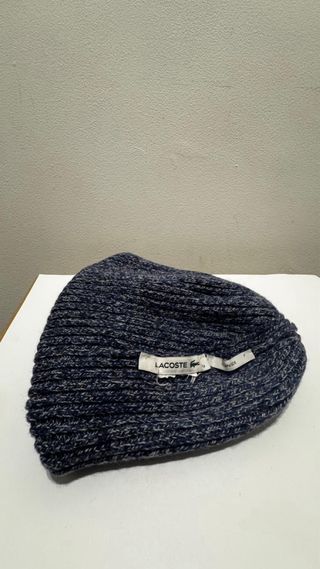 Gorro Lacoste Azul y Gris