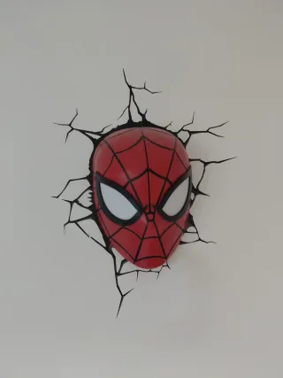 Lámpara LED 3D Spiderman Marvel