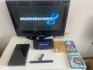 Nintendo Wii U Negra + 5 Juegos