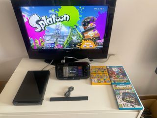 Nintendo Wii U Negra + 5 Juegos