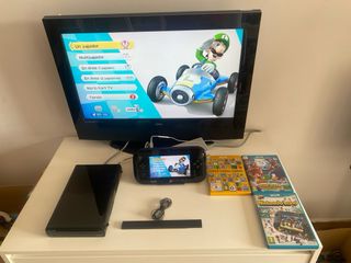 Nintendo Wii U Negra + 5 Juegos