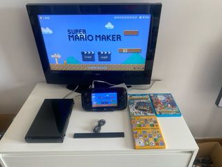 Nintendo Wii U Negra + 5 Juegos