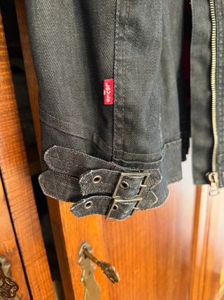 Cazadora vaquera negra/azul