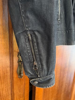 Cazadora vaquera negra/azul