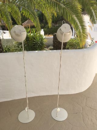 Lámparas de pie blancas (2 unidades)