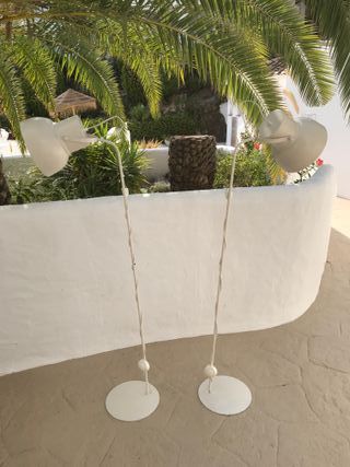 Lámparas de pie blancas (2 unidades)