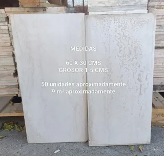 Mármol blanco roto 60x30 cm losas suelo