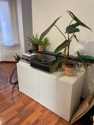 Aparador Blanco Multifunción Ikea / mueble vinilos