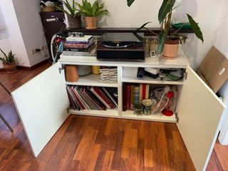 Aparador Blanco Multifunción Ikea / mueble vinilos