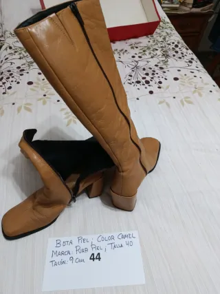 Botas Piel Camel Talla 40